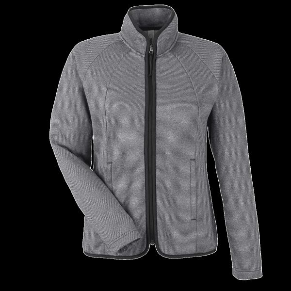 Women's Venture Heathered Stripe Full-Zip Thumbnail