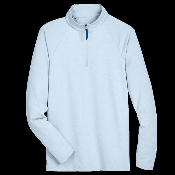Men's CrownLux Performance® Clubhouse Micro-Stripe Quarter-Zip Pullover Thumbnail