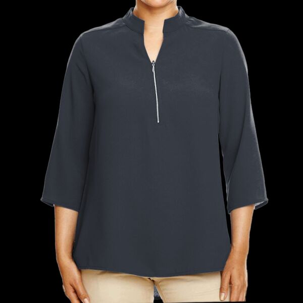Women's Perfect Fit™  Three-Quarter Sleeve Crepe Tunic Thumbnail