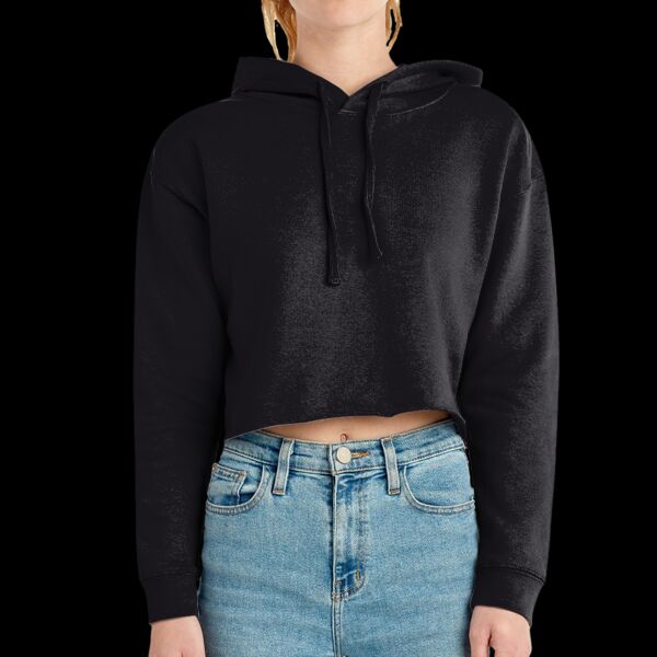 Women's Cropped Fleece Hooded Sweatshirt Thumbnail