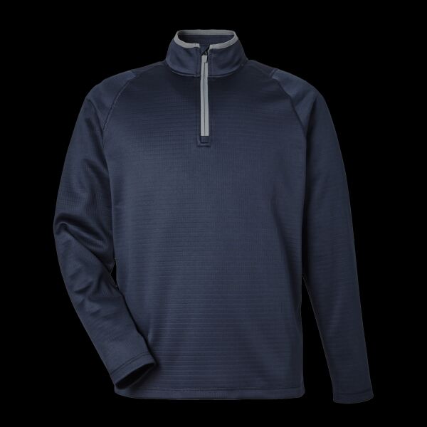 Men's Waffle Fleece Quarter-Zip Pullover Thumbnail