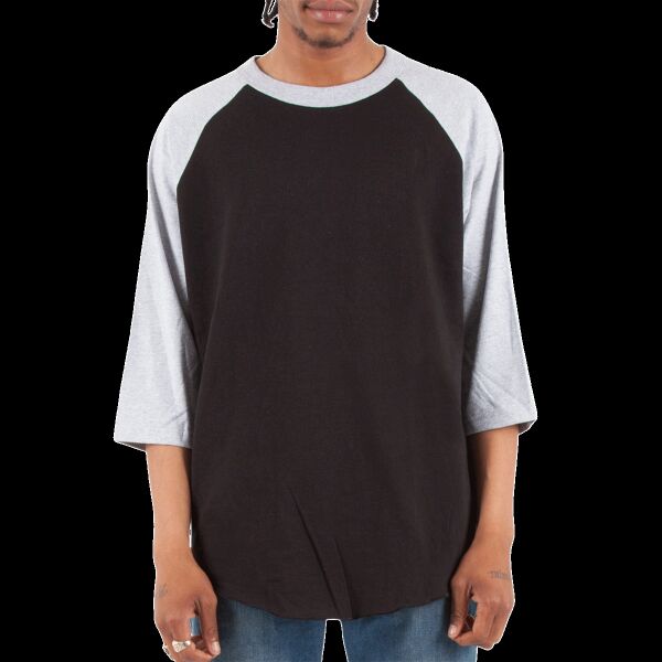 Unisex Three-Quarter Sleeve Raglan T-Shirt Thumbnail