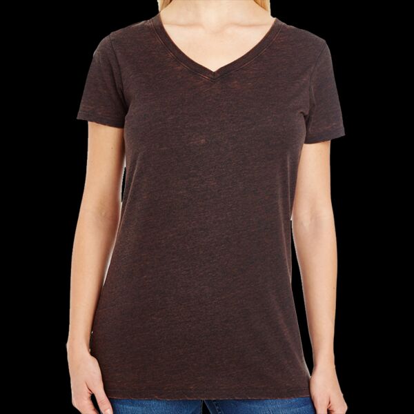 Women's Cross Dye V-Neck T-Shirt Thumbnail