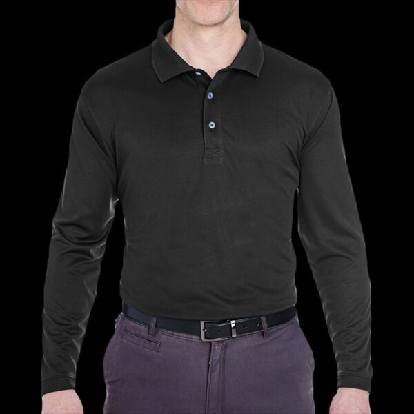 Men's Cool & Dry Sport Long Sleeve Polo Thumbnail