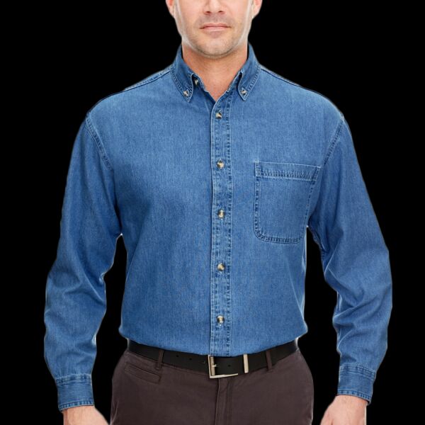 Men's Cypress Denim Shirt with Pocket Thumbnail