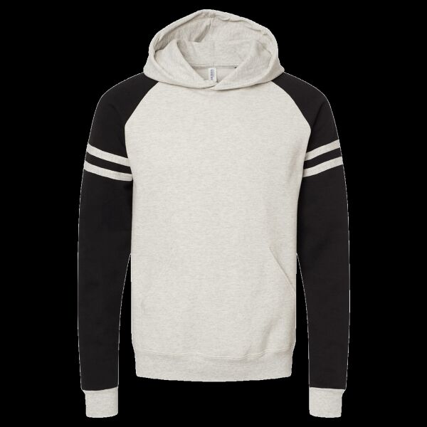 Unisex NuBlend ® Varsity Colorblock Hooded Sweatshirt Thumbnail