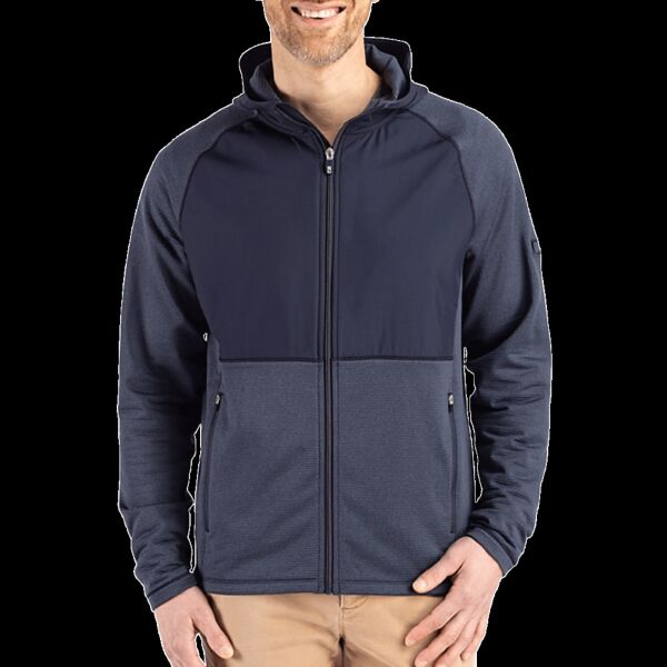 Cutter & Buck Peshastin Fleece Recycled Mens Hybrid Jacket Thumbnail