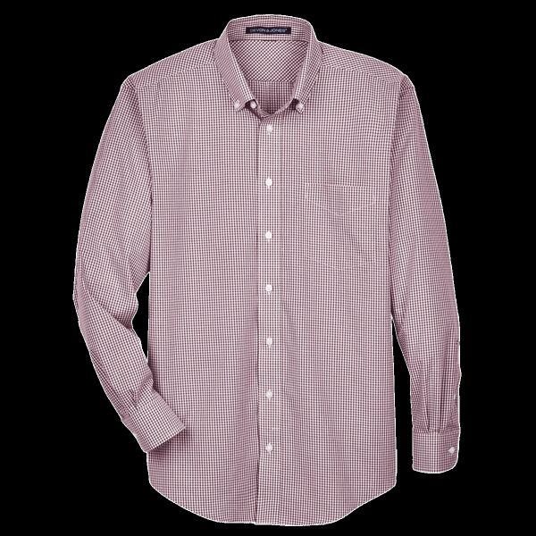 Men's Crown Collection® Gingham Check Woven Dress Shirt Thumbnail