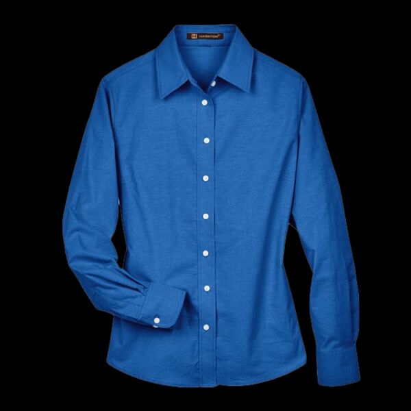 Women's Long Sleeve Oxford Dress Shirt Thumbnail
