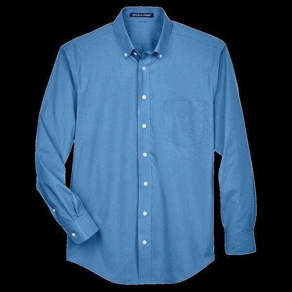 Men's Tall Crown Collection® Broadcloth Woven Dress Shirt Thumbnail