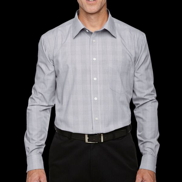 Men's Crown Collection® Glen Plaid Woven Dress Shirt Thumbnail