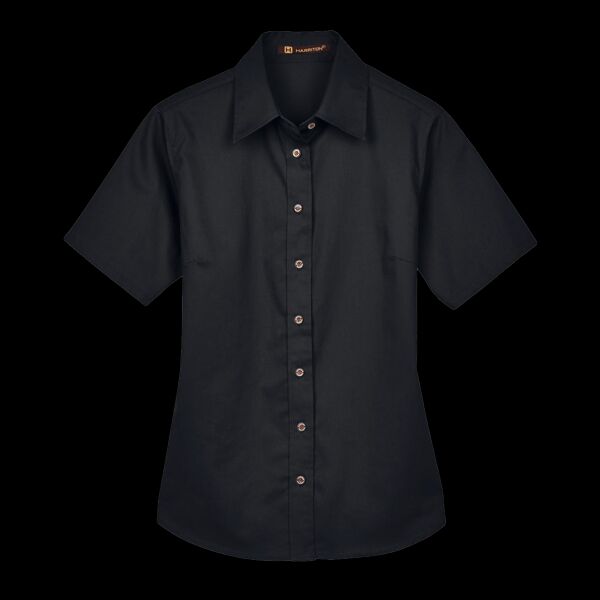 Women's Easy Blend™ Short Sleeve Twill Dress Shirt with Stain-Release Thumbnail