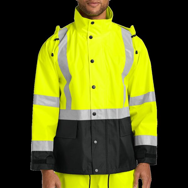 Ansi 107 Class 3 Rain Jacket Thumbnail