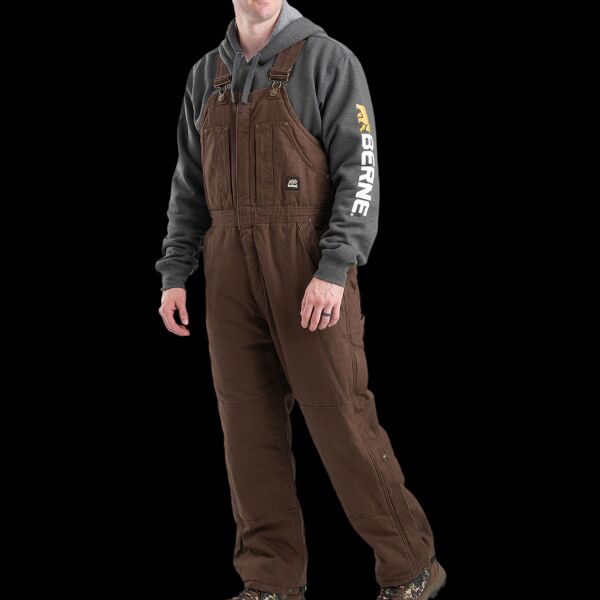 Men's Heartland Insulated Washed Duck Bib Overall Thumbnail
