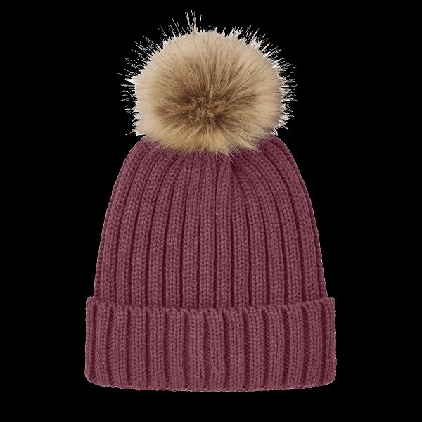Faux Fur Pom Beanie Thumbnail