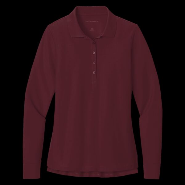Women's Wearever Signature Pique Long Sleeve Polo Thumbnail
