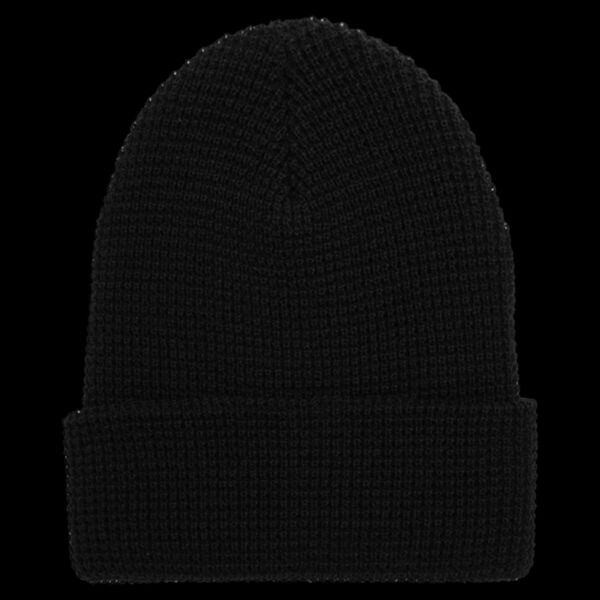 Waffle Cuffed Knit Beanie Thumbnail