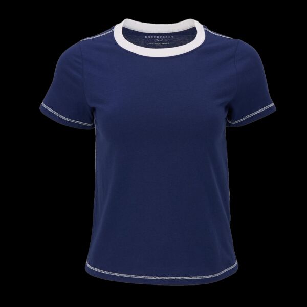 Women's Contrast Stitch Baby Tee Thumbnail