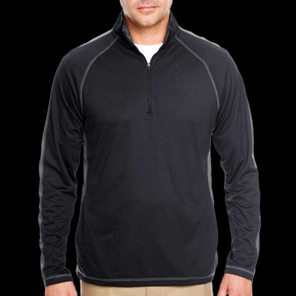 Cool & Dry Sport Quarter-Zip Pullover with Side and Sleeve Panels Thumbnail
