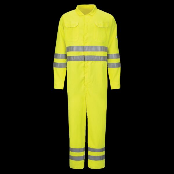 Men's Tall Hi-Vis Deluxe Coverall with Reflective Trim - CoolTouch® 2 - 7 oz. Thumbnail