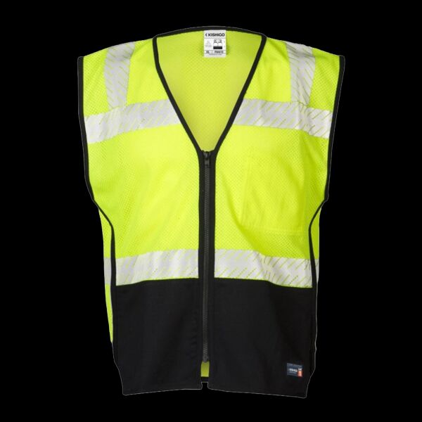 Unisex Premium Black Series® FR Black Bottom Mesh Vest Thumbnail