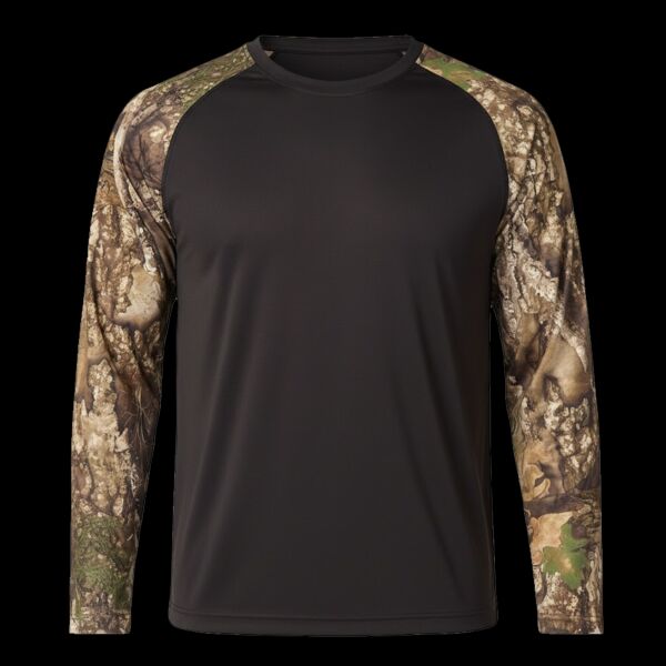 Unisex Realtree® Performance Colorblocked Long Sleeve T-Shirt Thumbnail