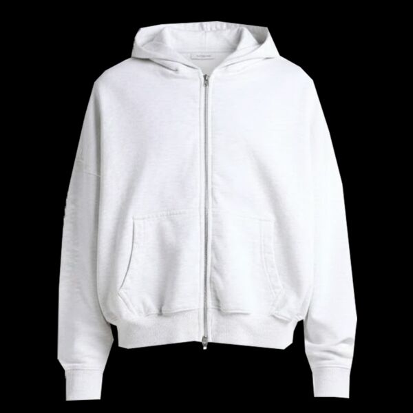 Unisex Garment-Dyed Cropped Full-Zip Hooded Sweatshirt Thumbnail