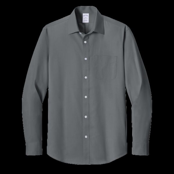 Wrinkle Free Stretch Pinpoint Spread Collar Shirt Thumbnail