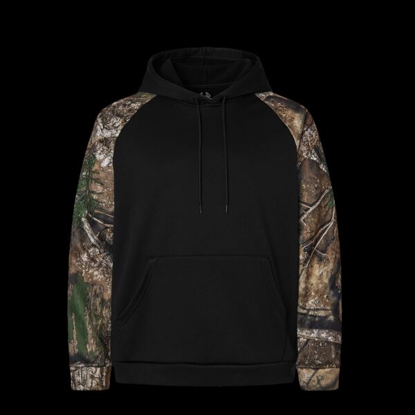 Unisex Realtree® Performance Colorblocked Hooded Sweatshirt Thumbnail