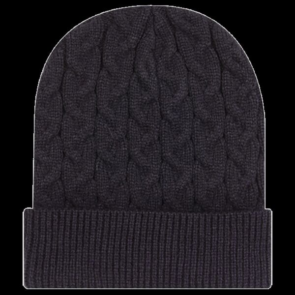 OTTO CAP® 12" Cable Knit Beanie w/ Rib Knit Cuff Thumbnail
