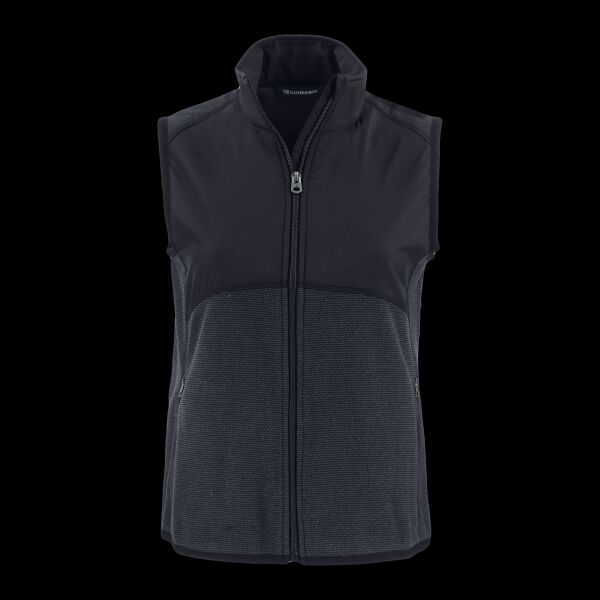 Cutter & Buck Hunts Point Recycled Fleece Womens Hybrid Full Zip Vest Thumbnail