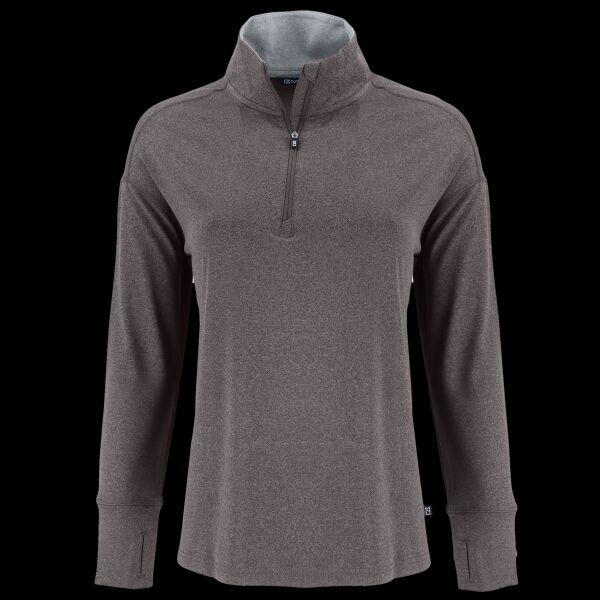Cutter & Buck Forge Recycled Four-Way Stretch Womens Quarter Zip Pullover Thumbnail