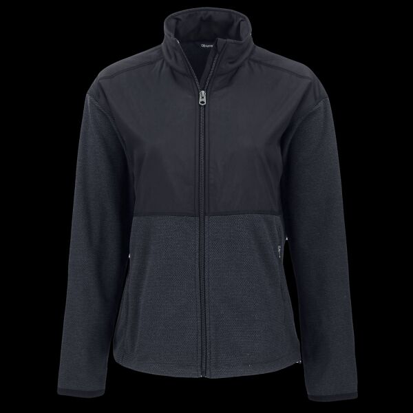 Cutter & Buck Hunts Point Recycled Fleece Womens Hybrid Full Zip Jacket Thumbnail