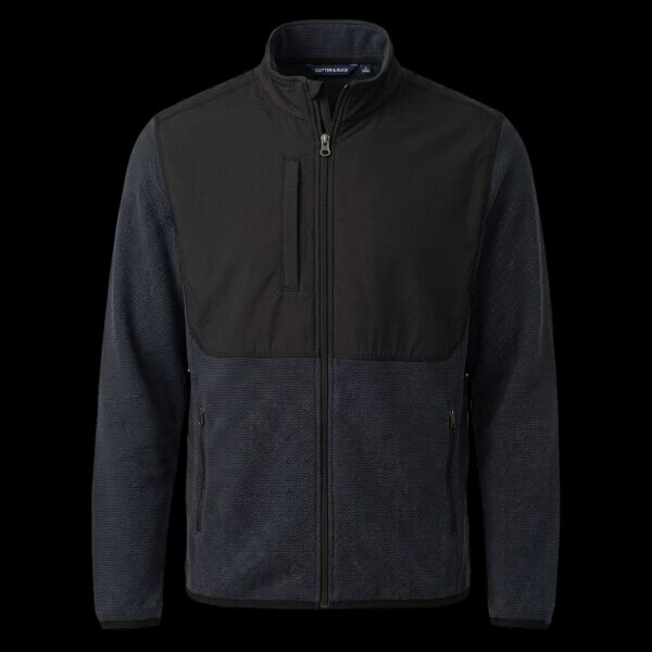 Cutter & Buck Hunts Point Recycled Fleece Mens Hybrid Full Zip Jacket Thumbnail