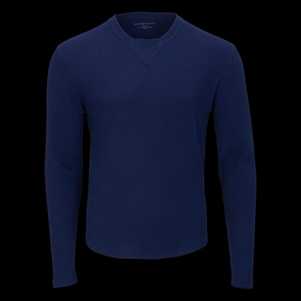 Men's Waffle Knit Long Sleeve T-Shirt Thumbnail