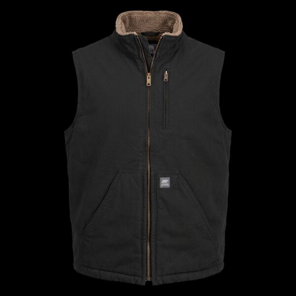 Men's Heartland Sherpa-Lined Washed Duck Vest Thumbnail