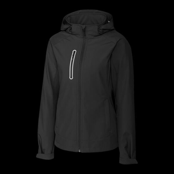 Clique Milford Waterproof Softshell Full Zip Hooded Womens Jacket Thumbnail