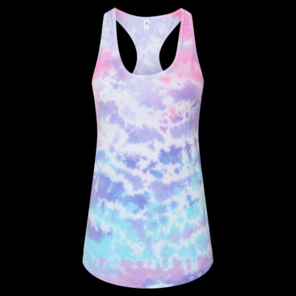 Women's Tie-Dyed Racerback Tank Top Thumbnail