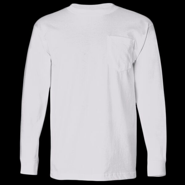 Unisex USA-Made Long Sleeve Pocket T-Shirt Thumbnail