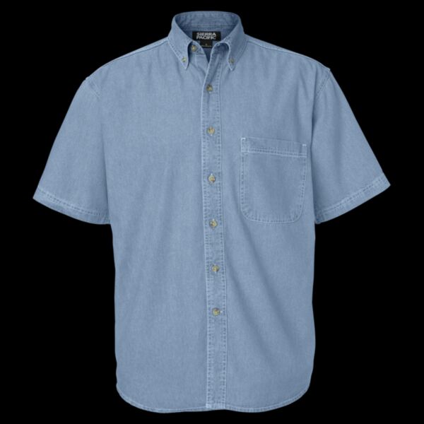 Men's Denim Short Sleeve Shirt Thumbnail