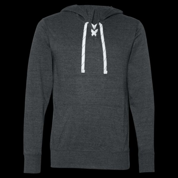 Unisex Jersey Sport Lace Hooded Pullover Thumbnail
