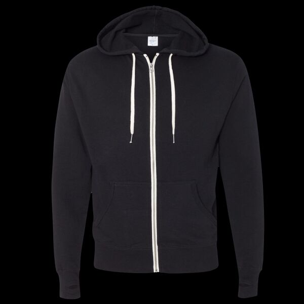 Unisex Heathered French Terry Full-Zip Hooded Sweatshirt Thumbnail