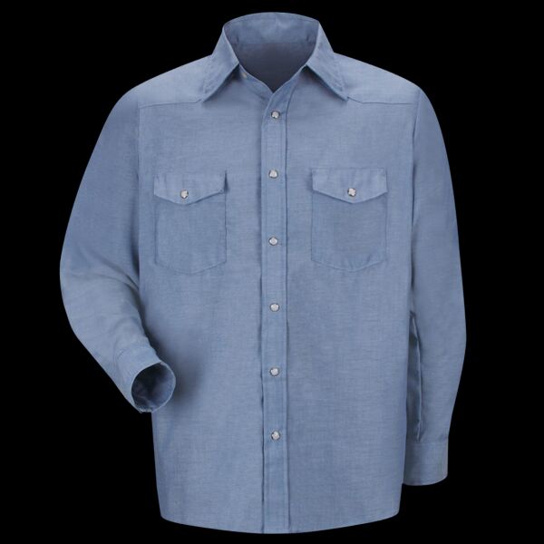 Men's Deluxe Western Style Long Sleeve Shirt Thumbnail