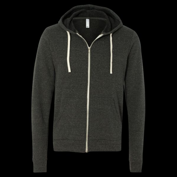 Unisex Triblend Sponge Fleece Full-Zip Hoodie Sweatshirt Thumbnail