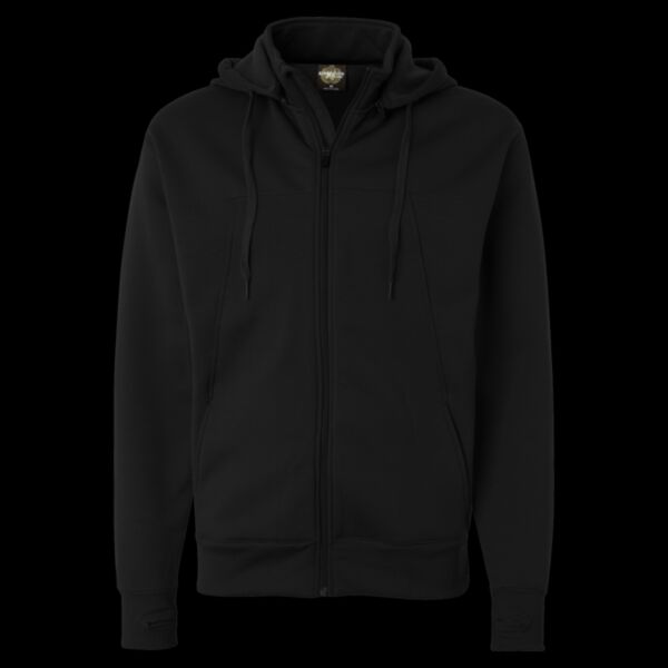 Unisex Poly-Tech Full-Zip Hooded Sweatshirt Thumbnail