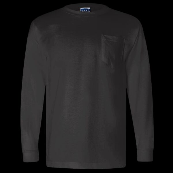 Unisex Union-Made Long Sleeve Pocket T-Shirt Thumbnail