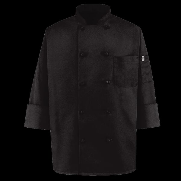 Black Knot Button Chef Coat Thumbnail