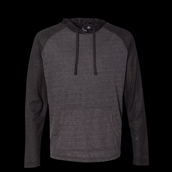 Unisex Yarn-Dyed Hooded Raglan T-Shirt Thumbnail