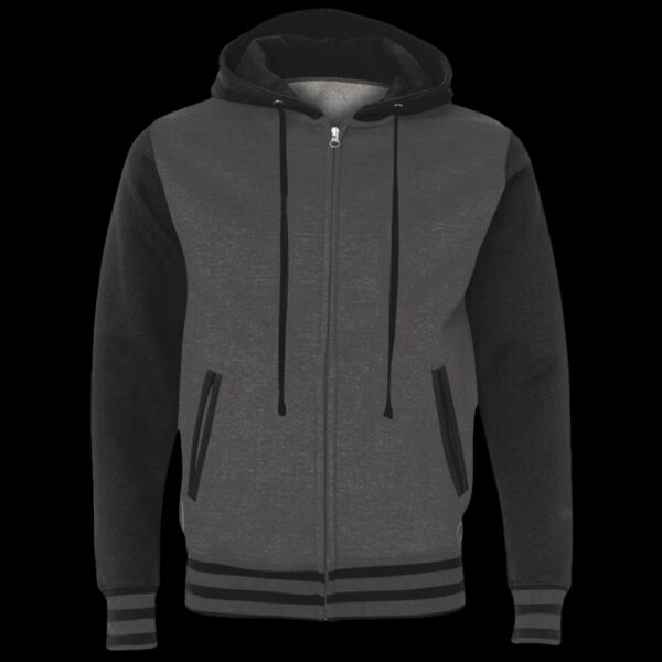 Unisex Heavyweight Varsity Full-Zip Hooded Sweatshirt Thumbnail