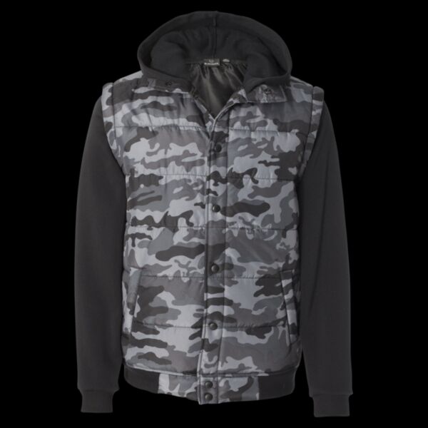 Men's Nylon Vest with Fleece Sleeves Thumbnail